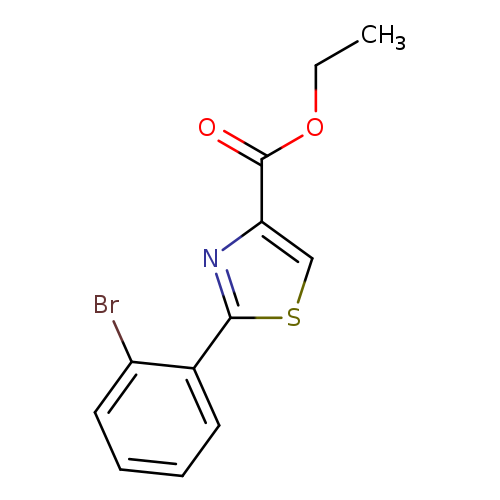 4-Thiazolecarboxylicacid,2-(2-bromophenyl)-,ethylester(9CI)