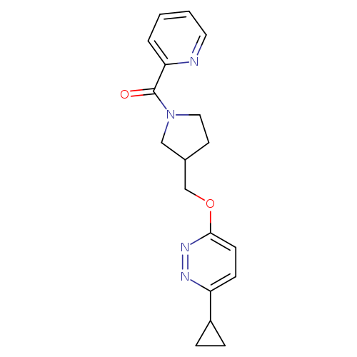 3-cyclopropyl-6-{[1-(pyridine-2-carbonyl)pyrrolidin-3-yl]methoxy}pyridazine