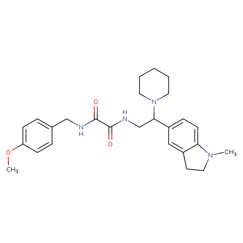N'-[(4-methoxyphenyl)methyl]-N-[2-(1-methyl-2,3-dihydro-1H-indol-5-yl)-2-(piperidin-1-yl)ethyl]ethanediamide