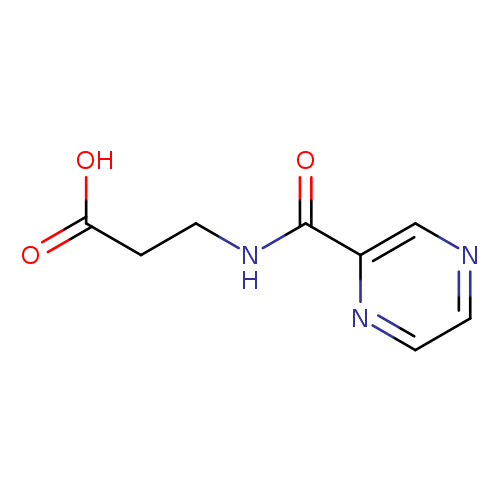 3-(pyrazin-2-ylformamido)propanoic acid