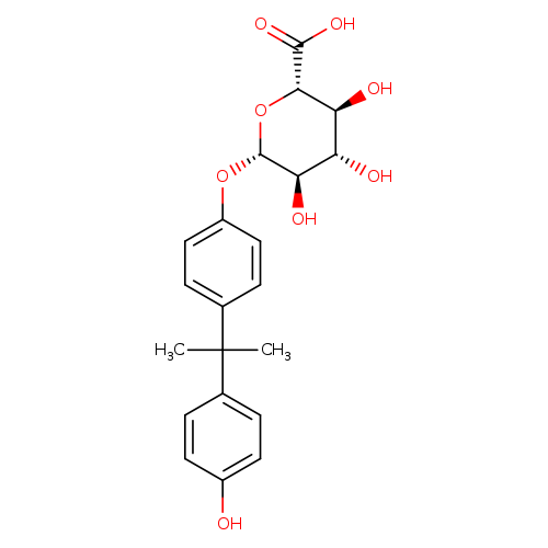(2S,3S,4S,5R,6S)-3,4,5-Trihydroxy-6-(4-(2-(4-hydroxyphenyl)propan-2-yl)phenoxy)tetrahydro-2H-pyran-2-carboxylic acid