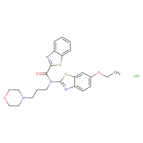 N-(6-ethoxy-1,3-benzothiazol-2-yl)-N-[3-(morpholin-4-yl)propyl]-1,3-benzothiazole-2-carboxamide hydrochloride