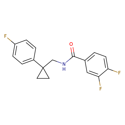 3,4-difluoro-N-{[1-(4-fluorophenyl)cyclopropyl]methyl}benzamide