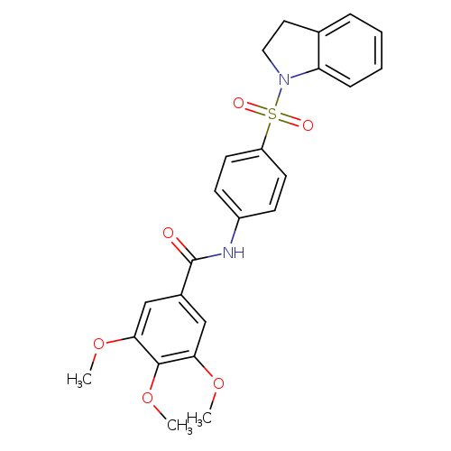 N-[4-(2,3-dihydro-1H-indole-1-sulfonyl)phenyl]-3,4,5-trimethoxybenzamide