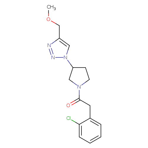 2-(2-chlorophenyl)-1-{3-[4-(methoxymethyl)-1H-1,2,3-triazol-1-yl]pyrrolidin-1-yl}ethan-1-one