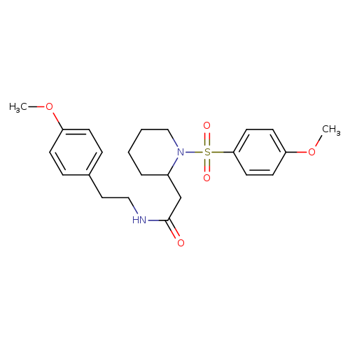 2-[1-(4-methoxybenzenesulfonyl)piperidin-2-yl]-N-[2-(4-methoxyphenyl)ethyl]acetamide