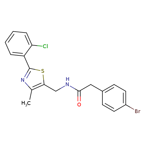 2-(4-bromophenyl)-N-{[2-(2-chlorophenyl)-4-methyl-1,3-thiazol-5-yl]methyl}acetamide