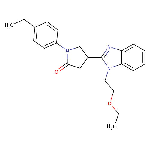 4-[1-(2-ethoxyethyl)-1H-1,3-benzodiazol-2-yl]-1-(4-ethylphenyl)pyrrolidin-2-one