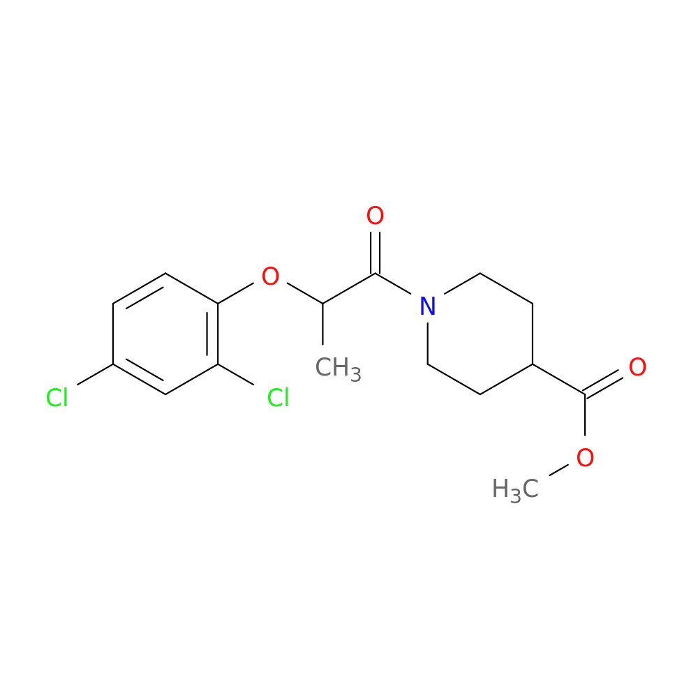methyl 1-[2-(2,4-dichlorophenoxy)propanoyl]piperidine-4-carboxylate
