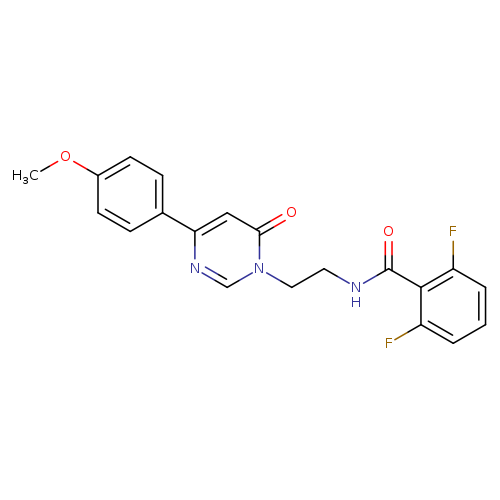 2,6-difluoro-N-{2-[4-(4-methoxyphenyl)-6-oxo-1,6-dihydropyrimidin-1-yl]ethyl}benzamide