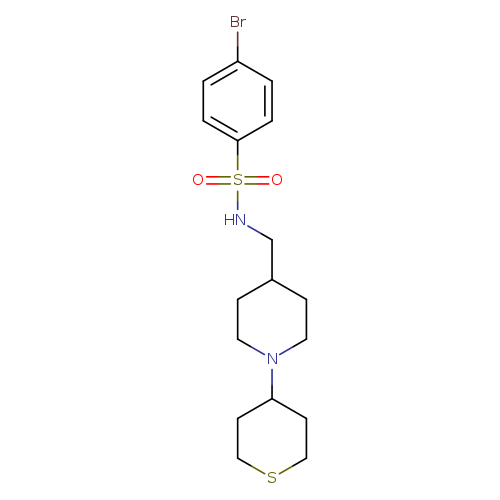 4-bromo-N-{[1-(thian-4-yl)piperidin-4-yl]methyl}benzene-1-sulfonamide