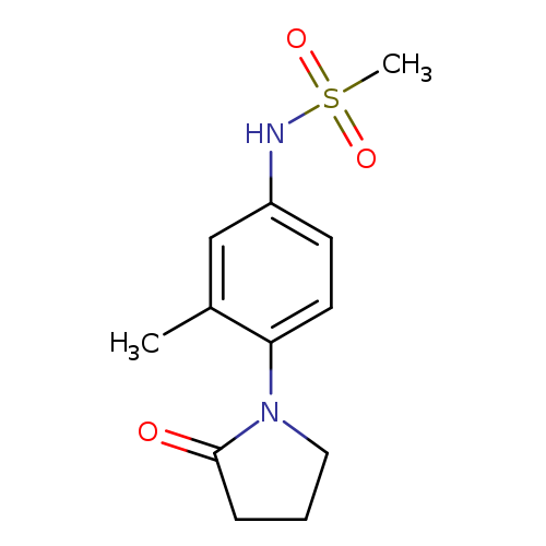 N-[3-methyl-4-(2-oxopyrrolidin-1-yl)phenyl]methanesulfonamide