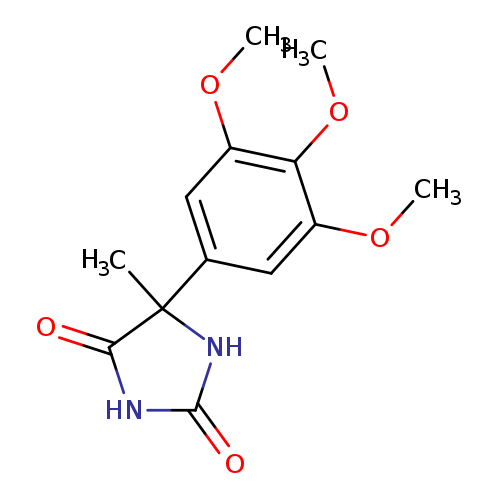 5-methyl-5-(3,4,5-trimethoxyphenyl)imidazolidine-2,4-dione