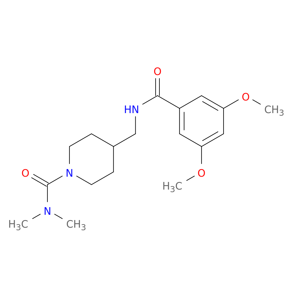 4-{[(3,5-dimethoxyphenyl)formamido]methyl}-N,N-dimethylpiperidine-1-carboxamide