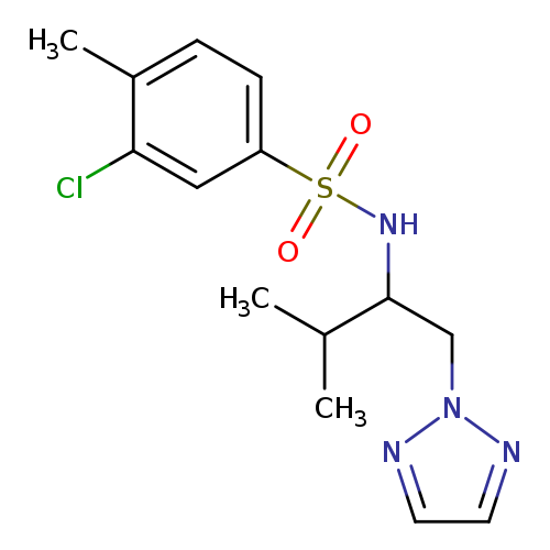 3-chloro-4-methyl-N-[3-methyl-1-(2H-1,2,3-triazol-2-yl)butan-2-yl]benzene-1-sulfonamide