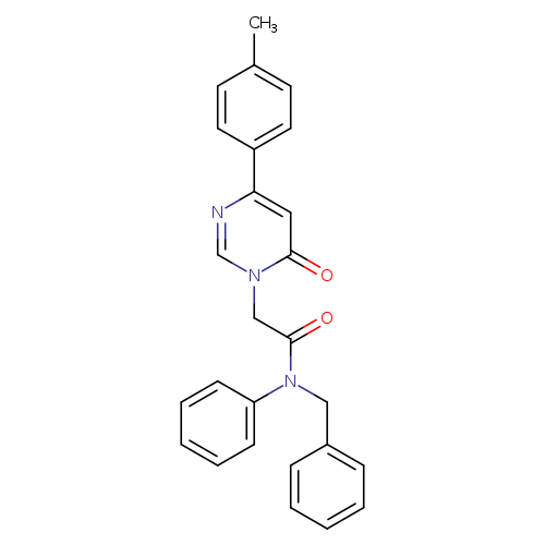 N-benzyl-2-[4-(4-methylphenyl)-6-oxo-1,6-dihydropyrimidin-1-yl]-N-phenylacetamide