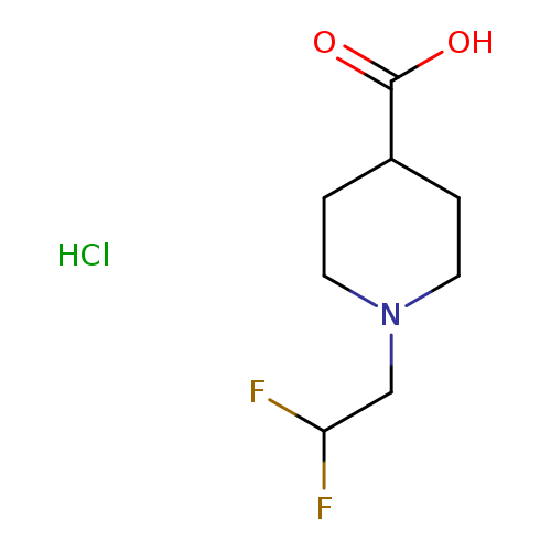 1-(2,2-difluoroethyl)piperidine-4-carboxylic acid hydrochloride
