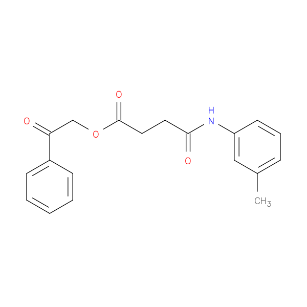 2-oxo-2-phenylethyl 4-oxo-4-(3-toluidino)butanoate