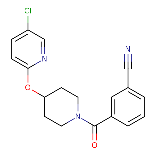 3-{4-[(5-chloropyridin-2-yl)oxy]piperidine-1-carbonyl}benzonitrile