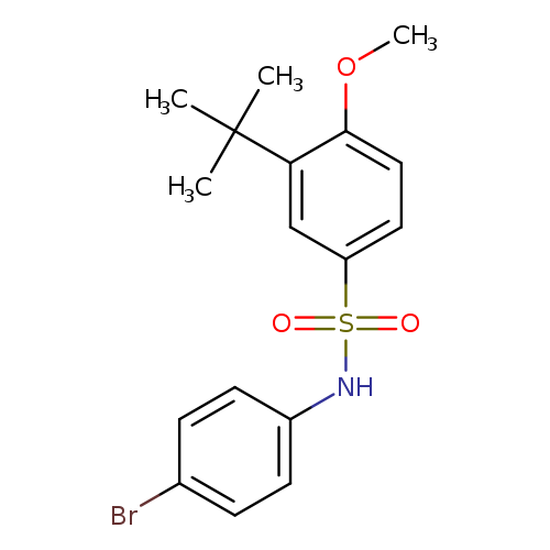 N-(4-bromophenyl)-3-tert-butyl-4-methoxybenzene-1-sulfonamide