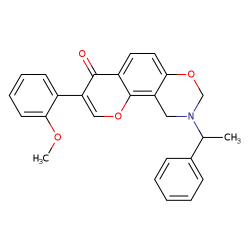 3-(2-methoxyphenyl)-9-(1-phenylethyl)-4H,8H,9H,10H-chromeno[8,7-e][1,3]oxazin-4-one