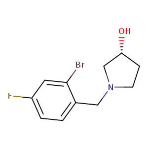 (3R)-1-[(2-bromo-4-fluorophenyl)methyl]pyrrolidin-3-ol