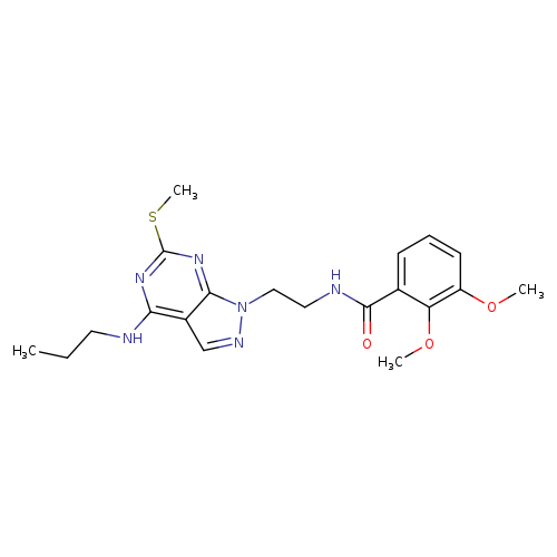 2,3-dimethoxy-N-{2-[6-(methylsulfanyl)-4-(propylamino)-1H-pyrazolo[3,4-d]pyrimidin-1-yl]ethyl}benzamide
