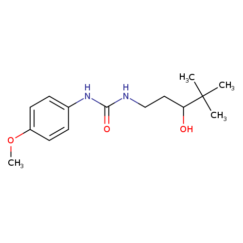 3-(3-hydroxy-4,4-dimethylpentyl)-1-(4-methoxyphenyl)urea