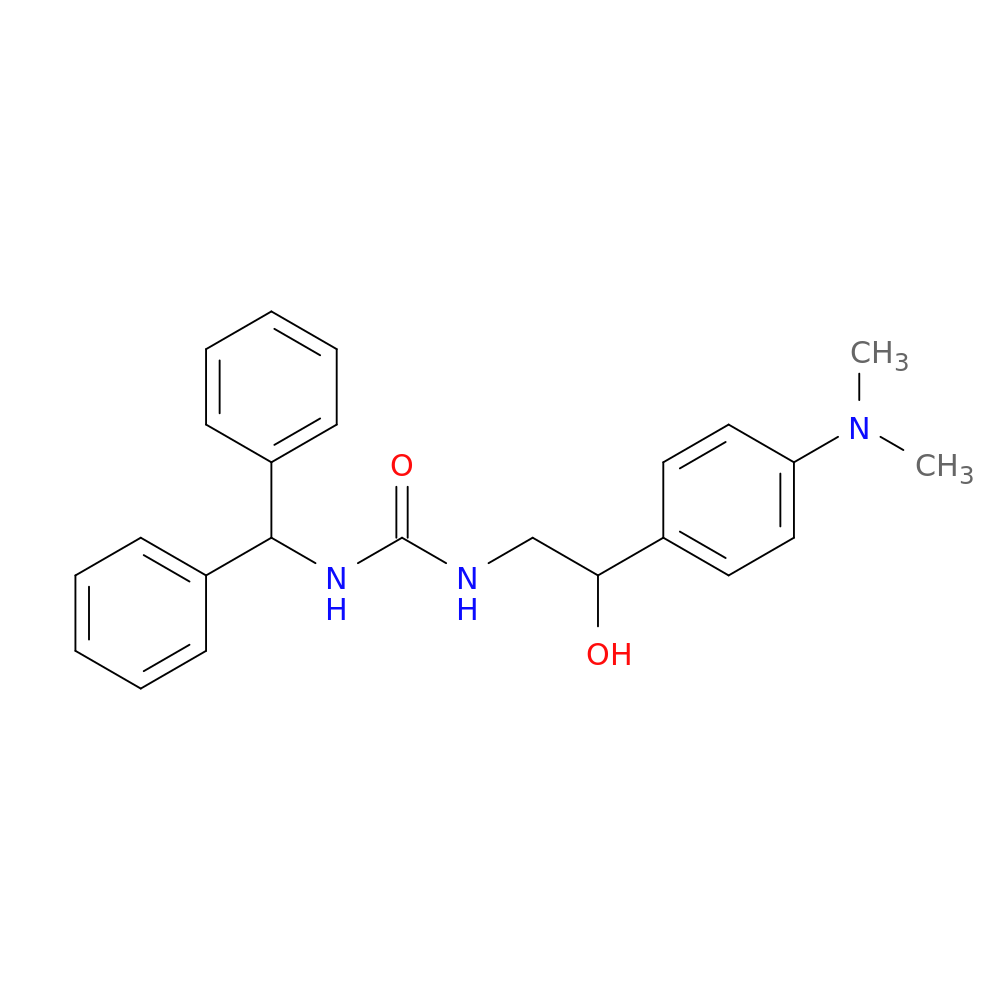 3-{2-[4-(dimethylamino)phenyl]-2-hydroxyethyl}-1-(diphenylmethyl)urea