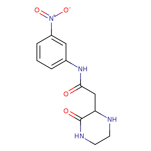 N-(3-nitrophenyl)-2-(3-oxopiperazin-2-yl)acetamide