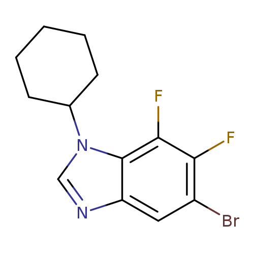 5-Bromo-1-cyclohexyl-6,7-difluorobenzimidazole