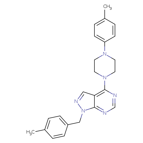 1-(4-methylphenyl)-4-{1-[(4-methylphenyl)methyl]-1H-pyrazolo[3,4-d]pyrimidin-4-yl}piperazine