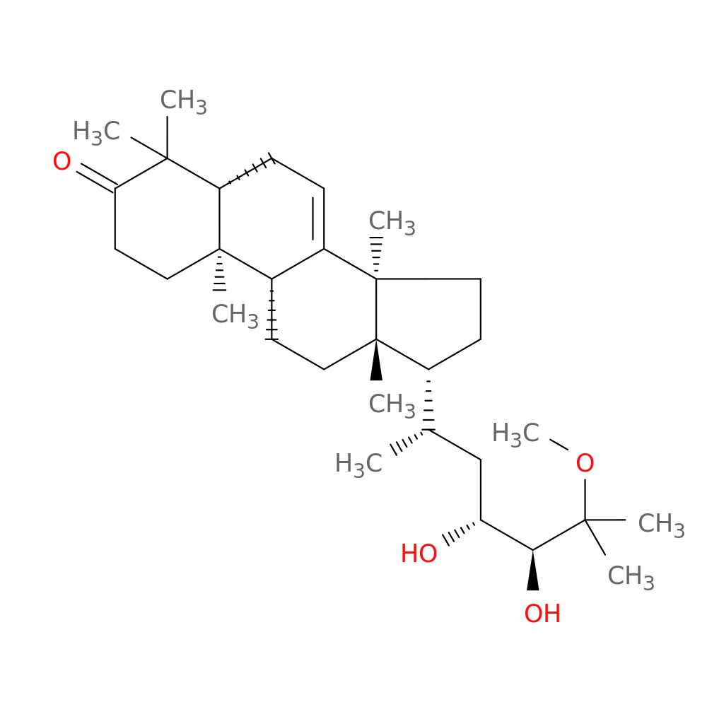 (23R,24S)-23,24-Dihydroxy-25-methoxy-5α-tirucall-7-en-3-one