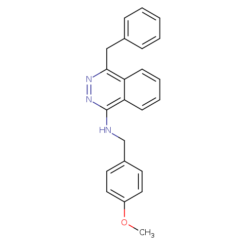4-benzyl-N-[(4-methoxyphenyl)methyl]phthalazin-1-amine