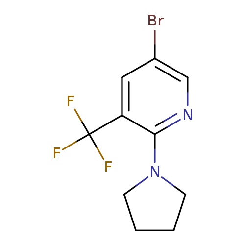 5-Bromo-2-(pyrrolidin-1-yl)-3-(trifluoromethyl)pyridine