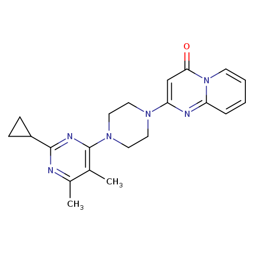 2-[4-(2-cyclopropyl-5,6-dimethylpyrimidin-4-yl)piperazin-1-yl]-4H-pyrido[1,2-a]pyrimidin-4-one