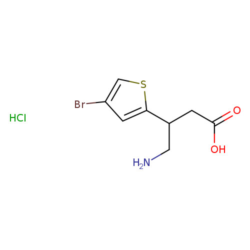 4-amino-3-(4-bromothiophen-2-yl)butanoic acid hydrochloride