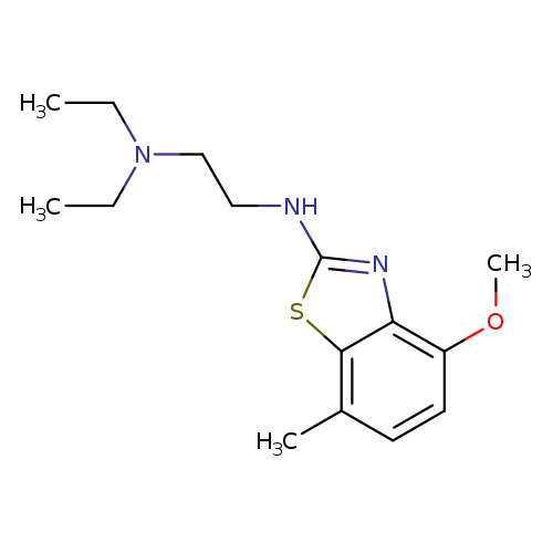 N,N-DIETHYL-N'-(4-METHOXY-7-METHYL-1,3-BENZOTHIAZOL-2-YL)ETHANE-1,2-DIAMI+