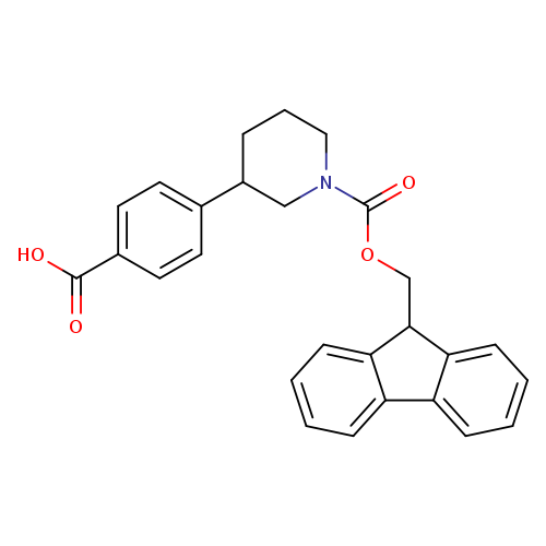 4-(1-{[(9H-fluoren-9-yl)methoxy]carbonyl}piperidin-3-yl)benzoic acid