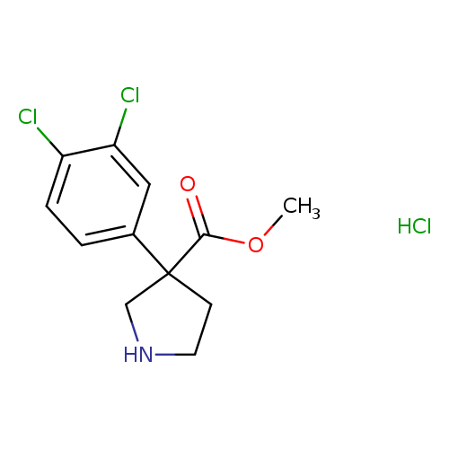 methyl3-(3,4-dichlorophenyl)pyrrolidine-3-carboxylatehydrochloride