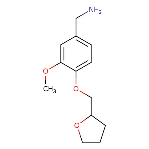 1-[3-Methoxy-4-(tetrahydrofuran-2-ylmethoxy)phenyl]methanamine