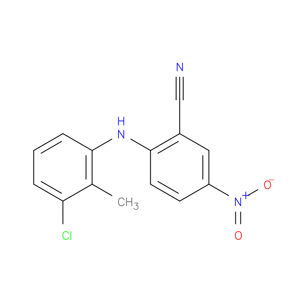 2-[(3-Chloro-2-methylphenyl)amino]-5-nitrobenzonitrile