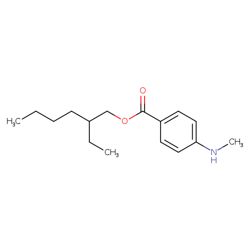 Benzoic acid, 4-(methylamino)-, 2-ethylhexyl ester