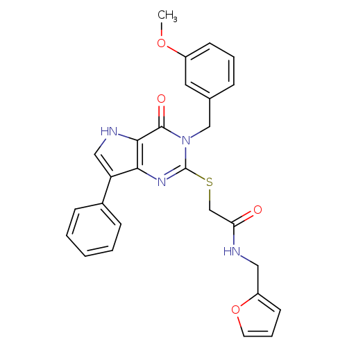 N-[(furan-2-yl)methyl]-2-({3-[(3-methoxyphenyl)methyl]-4-oxo-7-phenyl-3H,4H,5H-pyrrolo[3,2-d]pyrimidin-2-yl}sulfanyl)acetamide