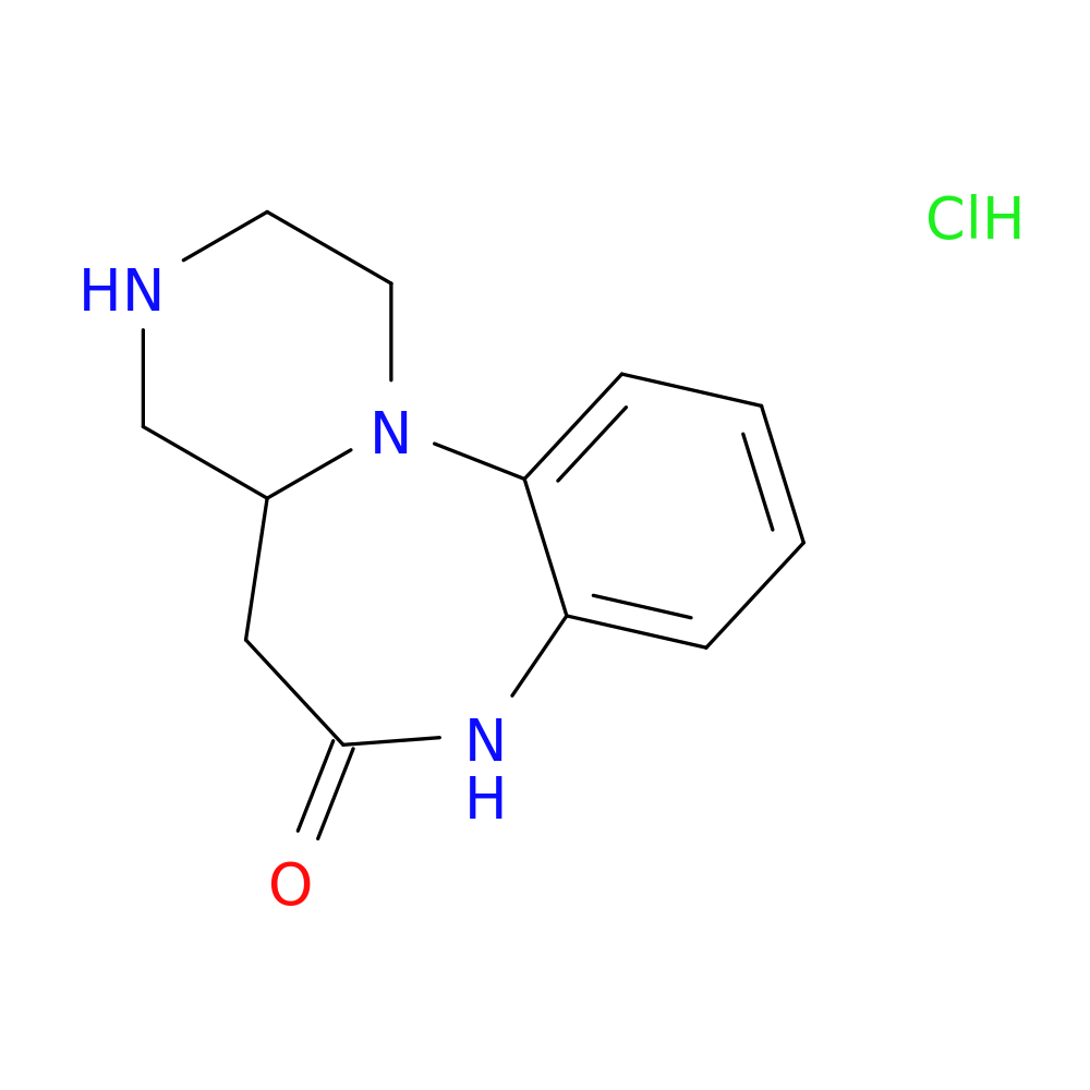 Pyrazino[1,2-a][1,5]benzodiazepin-6(7H)-one, 1,2,3,4,4a,5-hexahydro-, hydrochloride (1:2)