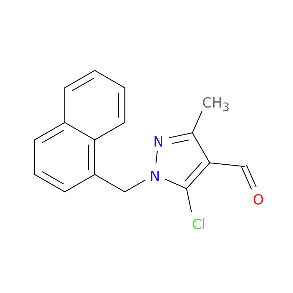 5-chloro-3-methyl-1-[(naphthalen-1-yl)methyl]-1H-pyrazole-4-carbaldehyde