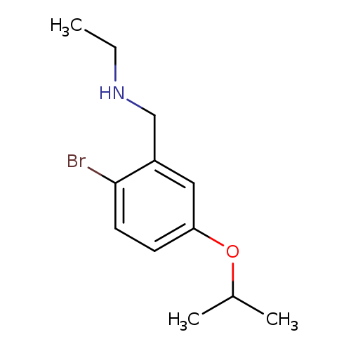 {[2-Bromo-5-(propan-2-yloxy)phenyl]methyl}(ethyl)amine