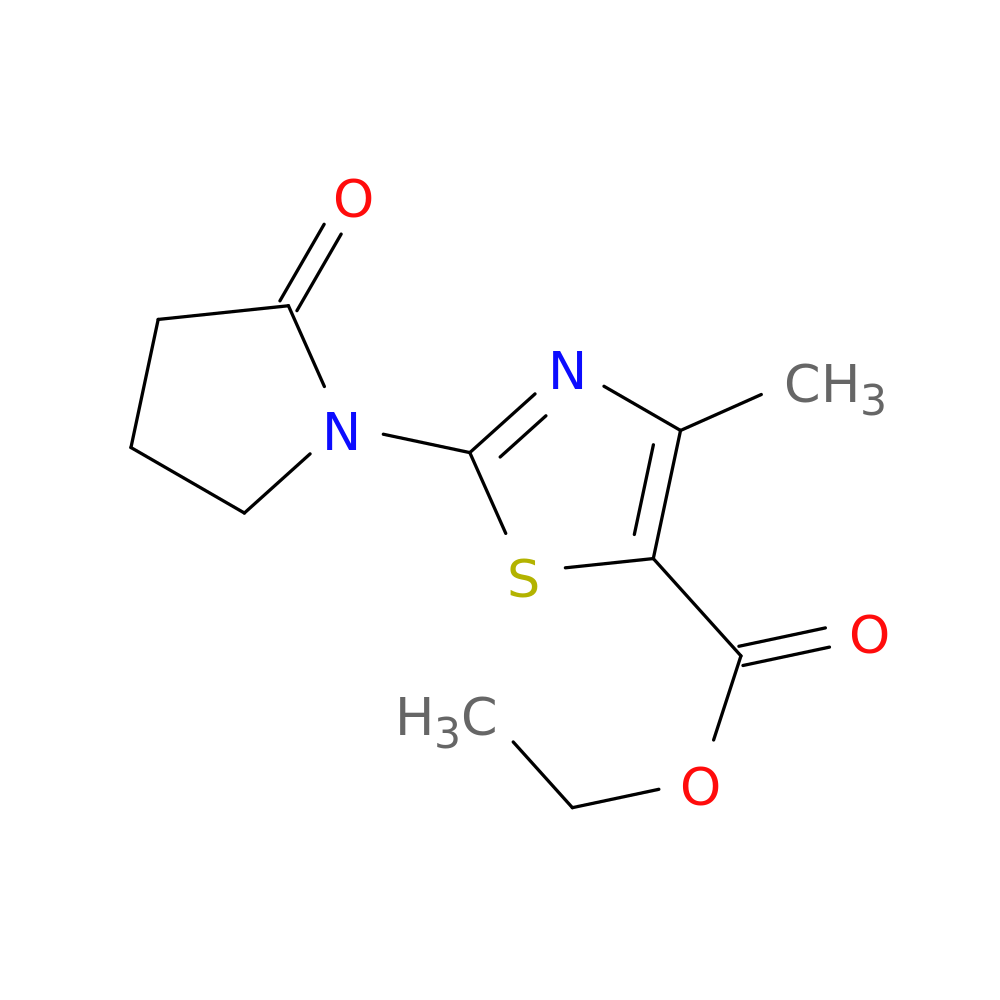 ethyl 4-methyl-2-(2-oxopyrrolidin-1-yl)-1,3-thiazole-5-carboxylate