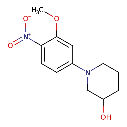 1-(3-Methoxy-4-nitro-phenyl)-piperidin-3-ol