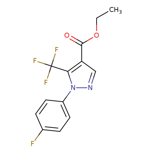 Ethyl 2-(4-fluorophenyl)-3-(trifluoromethyl)pyrazole-4-carboxylate